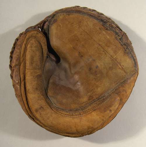 Early 1900's Crescent Catchers Mitt Back